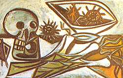 Cuadro donado por Picasso a la Fundaci�n Abel de Lacerda. Museo de Caramulo. 