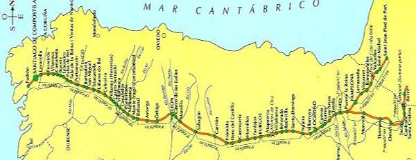 Mapa del Camino. © Club Cicloturista Gran Canaria.