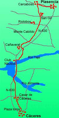 Mapa de la Ruta. � Club Cicloturista Gran Canaria. 
