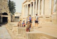 En el Teatro Romano de M�rida. � Club Cicloturista Gran Canaria.