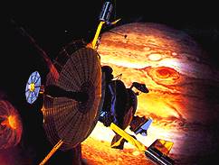 Imagen de la nave Galileo orbitando al encuentro del sat�lite, o de J�piter. � NASA