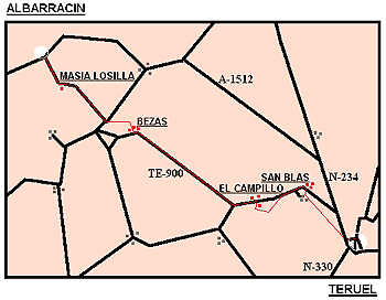 Mapa de la Ruta
