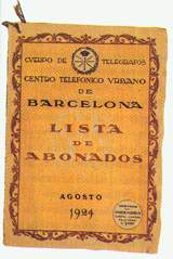 Guía Urbana de Barcelona. Agosto de 1924.